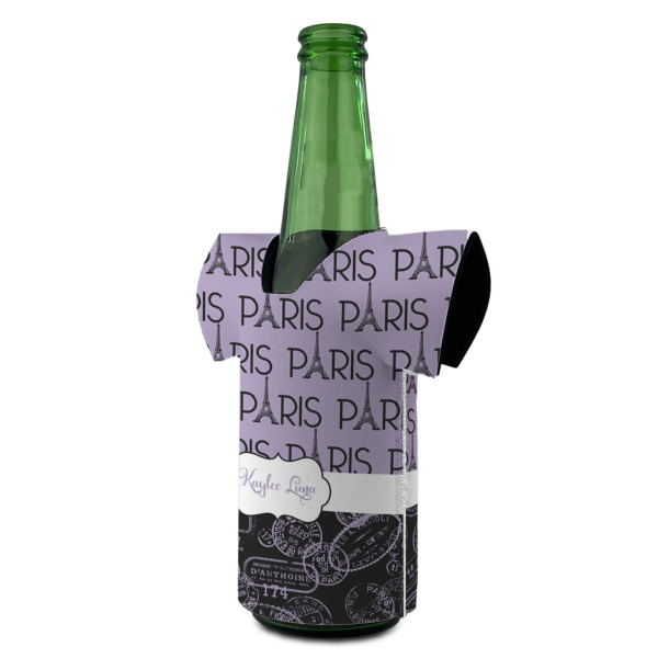 Custom Design - Jersey Bottle Cooler - ANGLE (on bottle)