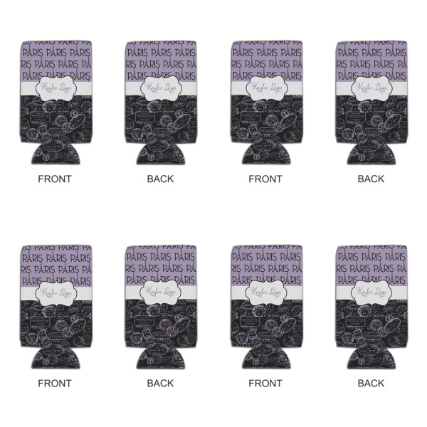 Custom Design - Can Cooler - 16oz - Set of 4 - Front & Back