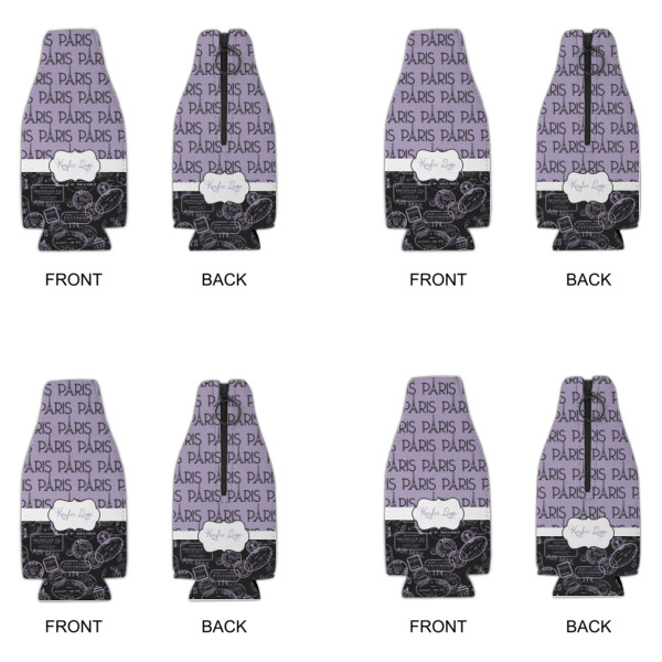 Custom Design - Zipper Bottle Cooler - Set of 4 - Approval