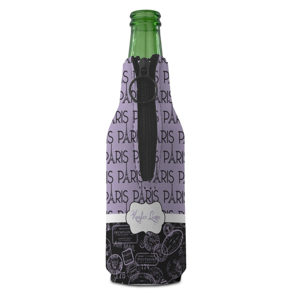 Custom Design - Zipper Bottle Cooler - BACK (bottle)