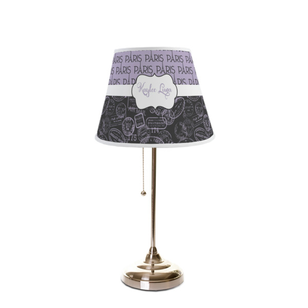 Custom Design - Poly Film Empire Lampshade - On Stand