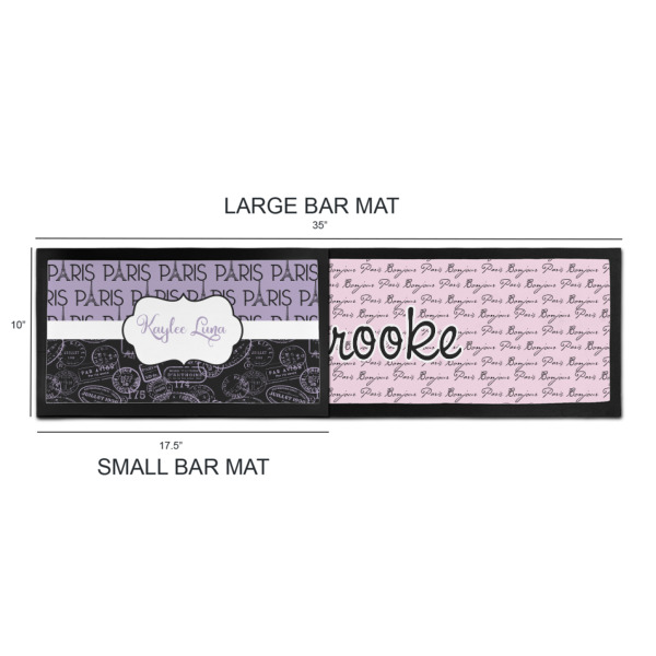 Custom Design - Bar Mats - Sizing Chart