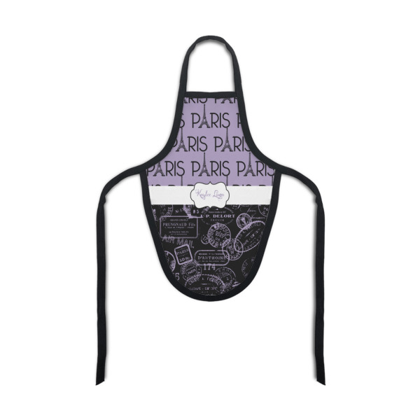 Custom Paris Bonjour and Eiffel Tower Bottle Apron (Personalized)