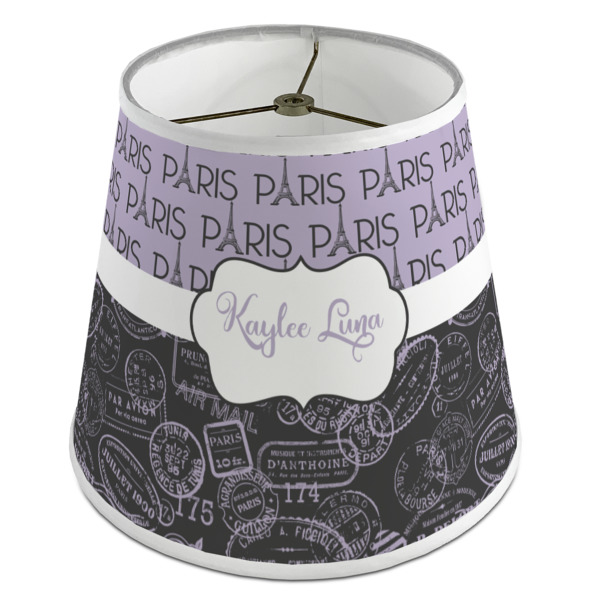 Custom Paris Bonjour and Eiffel Tower Empire Lamp Shade (Personalized)