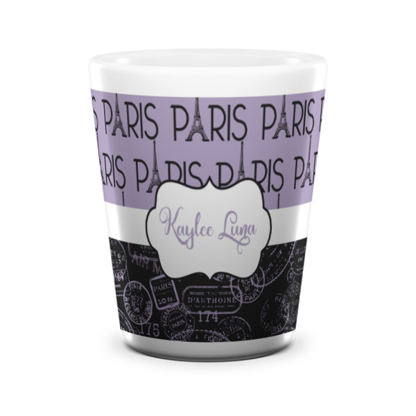 Custom Design - Ceramic Shot Glass - White - Front