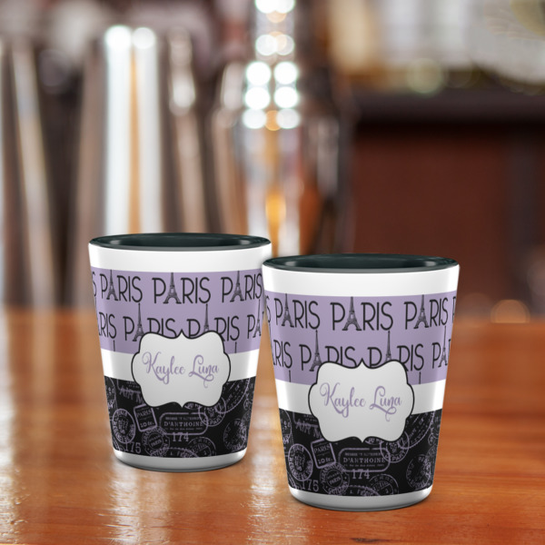 Custom Design - Ceramic Shot Glass - Two Tone - Lifestyle