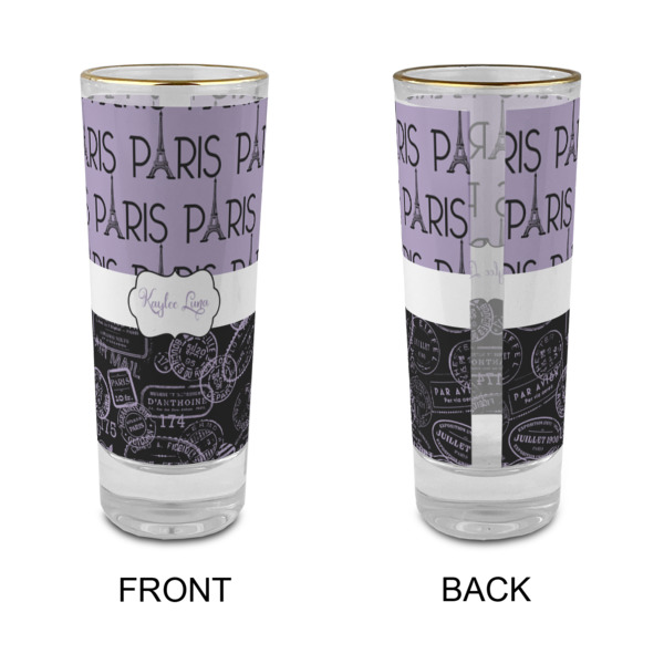 Custom Design - Glass Shot Glass - 2oz - Single - Front & Back