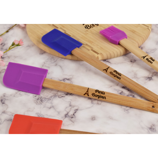 Custom Design - Silicone Spatula - Purple - Lifestyle