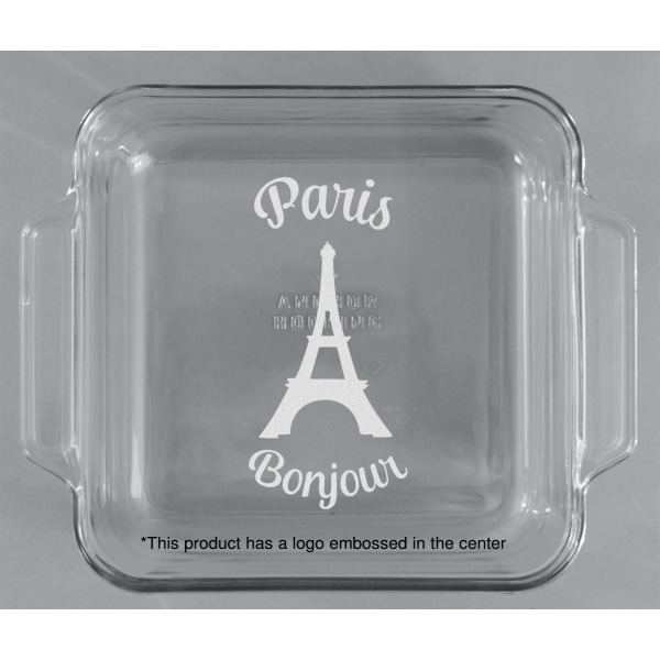 Custom Design - Glass Cake Dish - 8"x8" - Approval