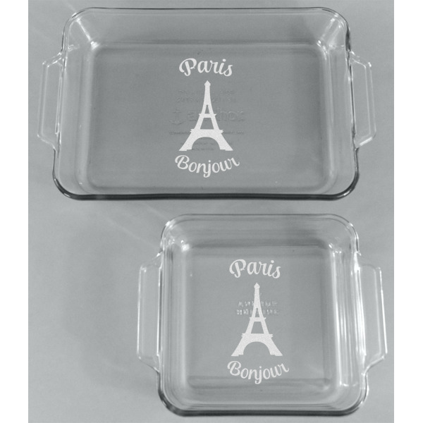 Custom Design - Glass Baking Dish Set - Front
