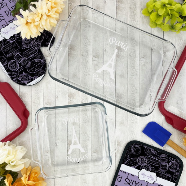 Custom Design - Glass Baking Dish Set - Lifestyle
