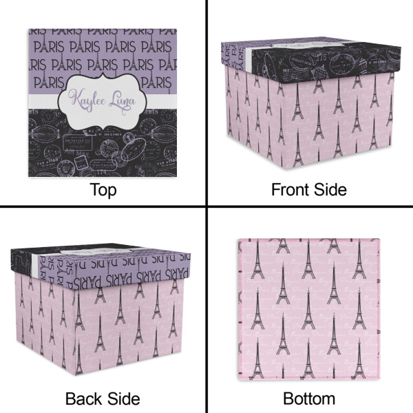 Custom Design - Gift Boxes with Lid - Canvas Wrapped - Large - Approval