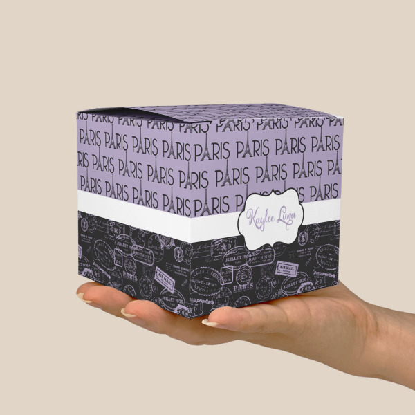 Custom Design - Cube Favor Gift Box - Scale View