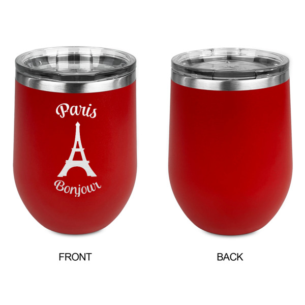 Custom Design - Stainless Wine Tumblers - Red - Single Sided - Approval