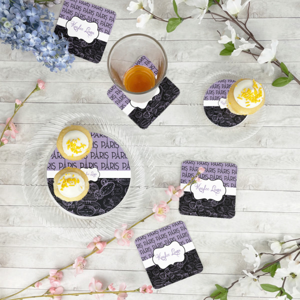 Custom Design - Plastic Party Dinner Plates - In Context