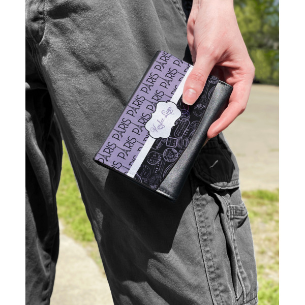 Custom Design - Genuine Leather Womens Wallet - In Context