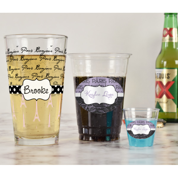 Custom Design - Pint Glass - Full Fill w Transparency - In Context