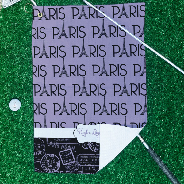 Custom Design - Waffle Weave Golf Towel - In Context