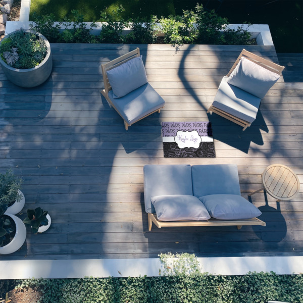 Custom Design - 2'x3' Patio Rug - In Context