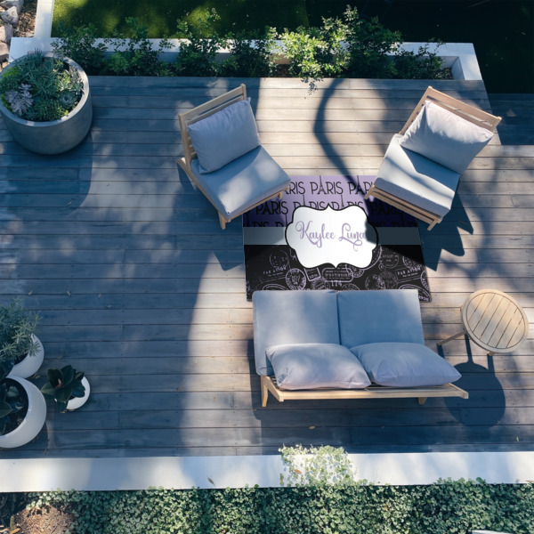 Custom Design - 4'x6' Patio Rug - In context