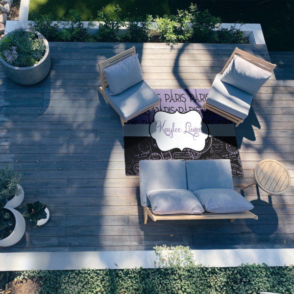 Custom Design - 5'x7' Patio Rug - In context