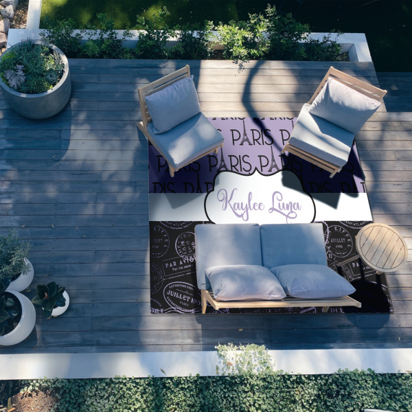 Custom Design - 8'x10' Patio Rug - In context