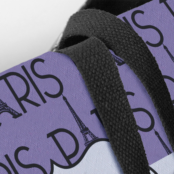 Custom Design - Closeup of Tote w/Black Handles