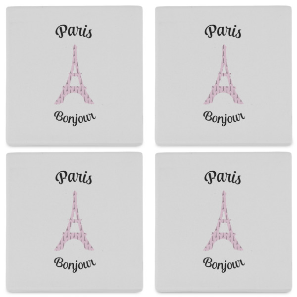 Custom Design - Set of 4 Stone Coasters - See All 4 View