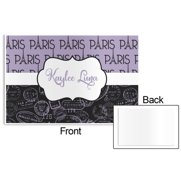 Custom Design - Disposable Paper Placemat - Front & Back