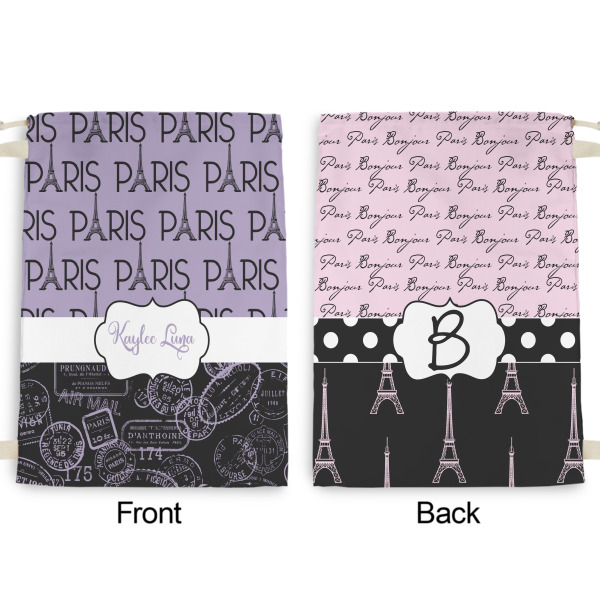 Custom Design - Large Laundry Bag - Front & Back View