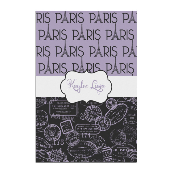 Custom Paris Bonjour and Eiffel Tower Posters - Matte - 20x30 (Personalized)