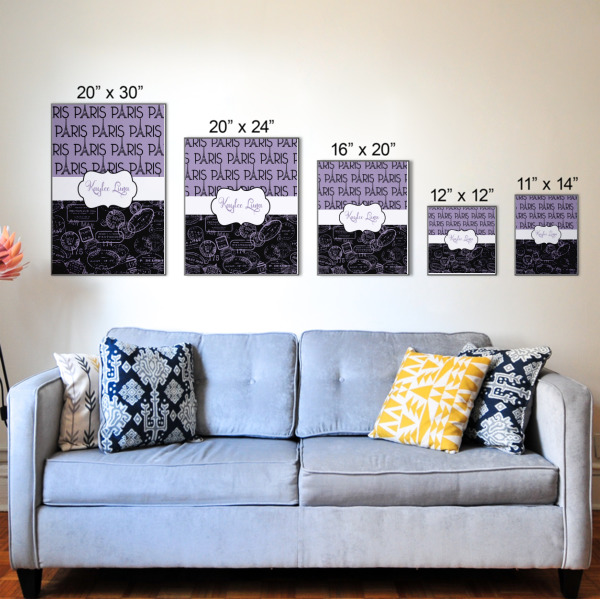 Custom Design - Wood Prints - Size Comparison