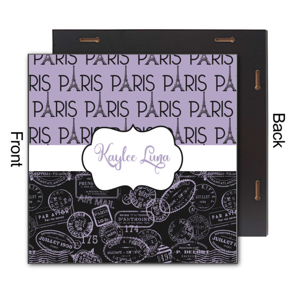 Custom Design - 12x12 Wood Print - Front & Back View