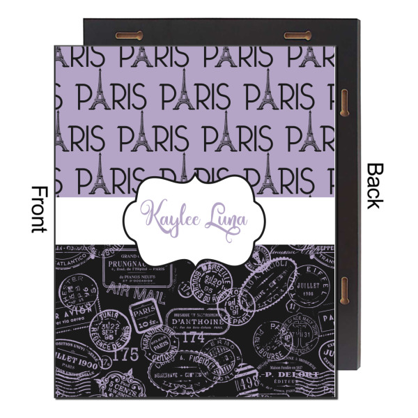 Custom Design - 16x20 Wood Print - Front & Back View