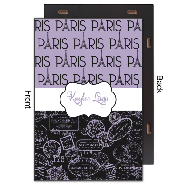 Custom Design - 20x30 Wood Print - Front & Back View