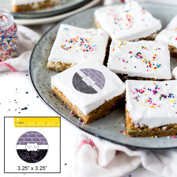 Custom Design - Printed Icing Circle - Large - In Context