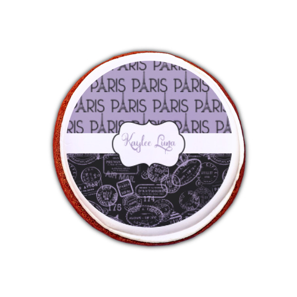 Custom Design - Printed Icing Circle - XSmall - On Cookie