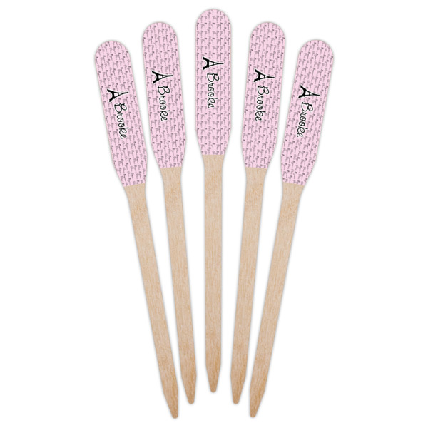 Custom Design - Wooden Food Pick - Paddle - Fan View