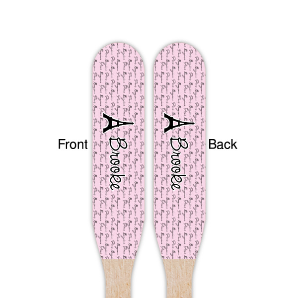 Custom Design - Wooden Food Pick - Paddle - Double Sided - Front & Back