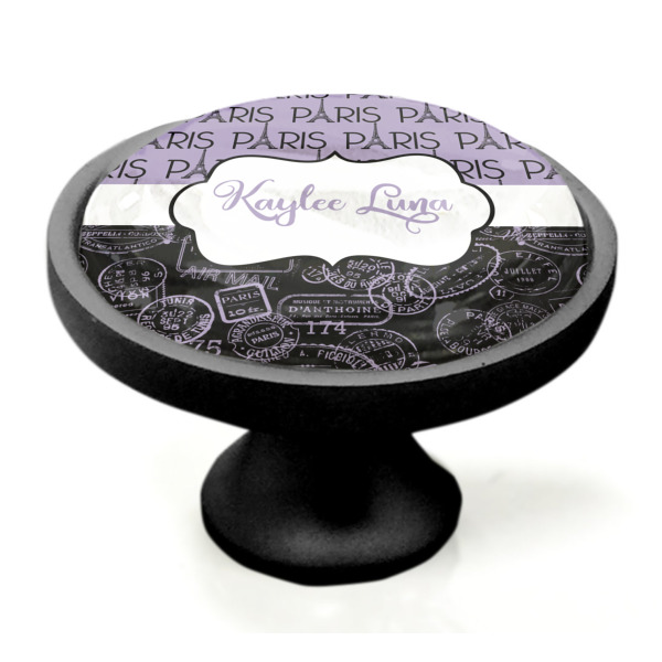 Custom Design - Black Custom Cabinet Knob (Side)