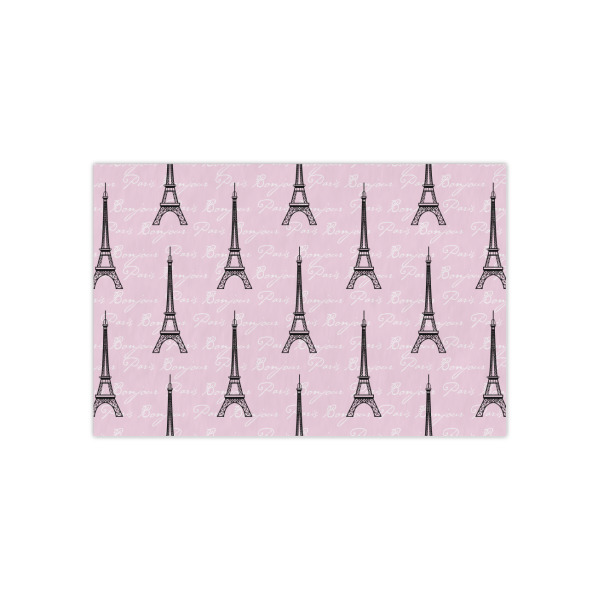 Custom Paris Bonjour and Eiffel Tower Tissue Paper Sheets - Small - Heavyweight