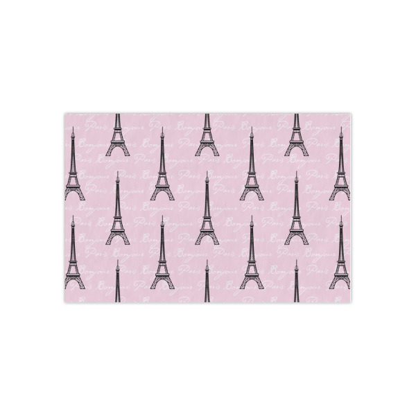 Custom Paris Bonjour and Eiffel Tower Tissue Paper Sheets - Small - Lightweight