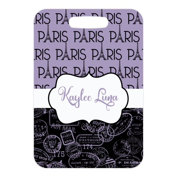 Custom Design - Metal Luggage Tag - Front Without Strap