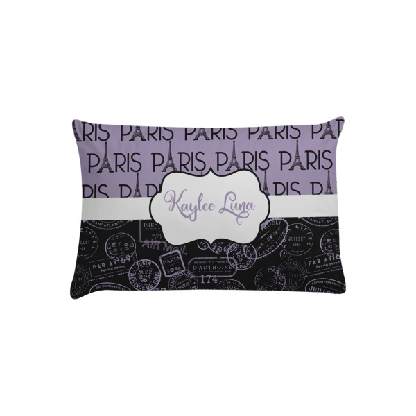 Custom Paris Bonjour and Eiffel Tower Pillow Case - Toddler (Personalized)