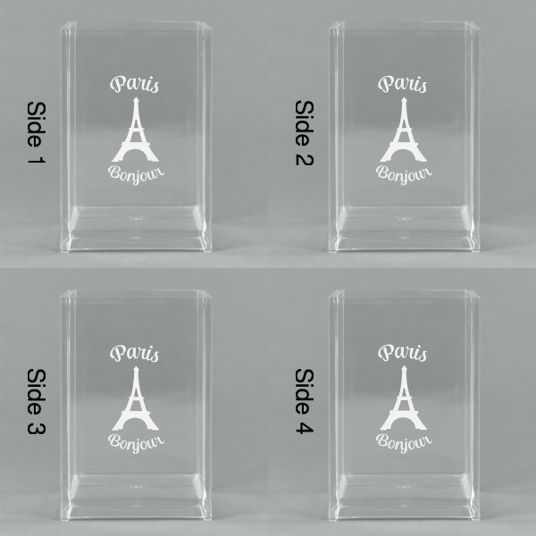 Custom Design - Acrylic Pen Holder - All Sides