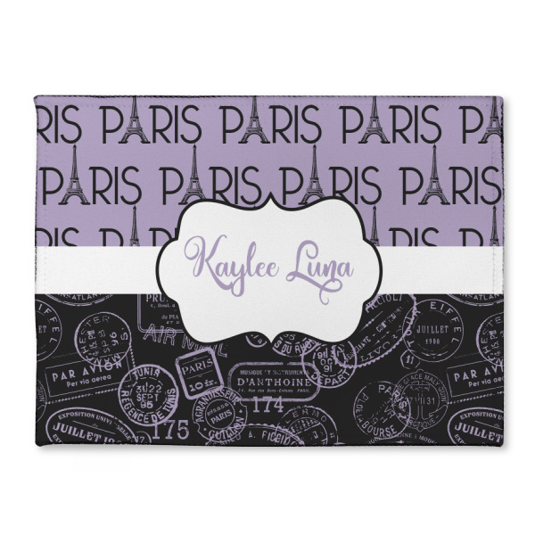 Custom Paris Bonjour and Eiffel Tower Microfiber Screen Cleaner (Personalized)