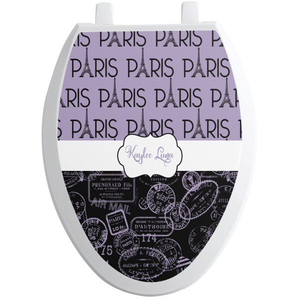 Custom Design - Toilet Seat Decal - Elongated - Front