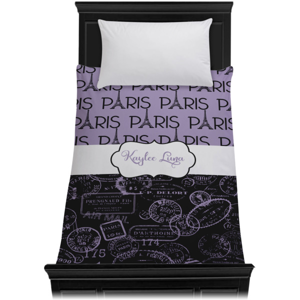 Custom Design - Duvet Cover - Twin - On Bed - No Prop