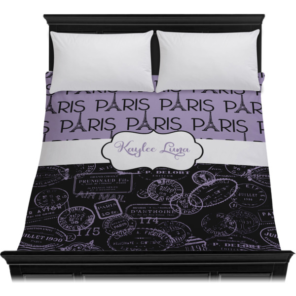 Custom Design - Duvet Cover - Queen - On Bed - No Prop