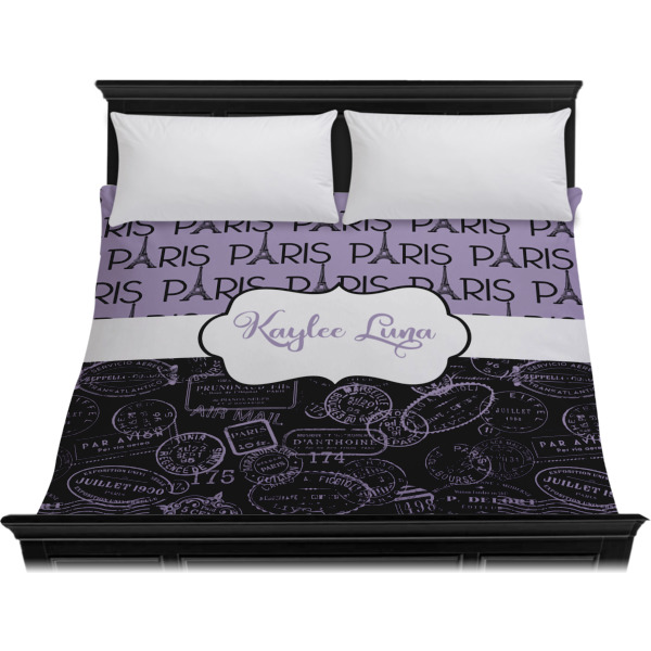Custom Design - Duvet Cover - King - On Bed - No Prop
